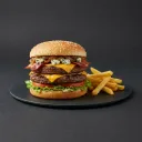 Burger bleu La Cabane